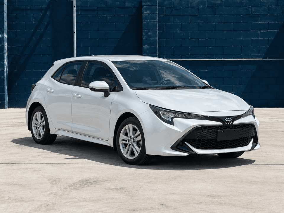 2022 Toyota Corolla Ascent Sport in White, front three-quarter view