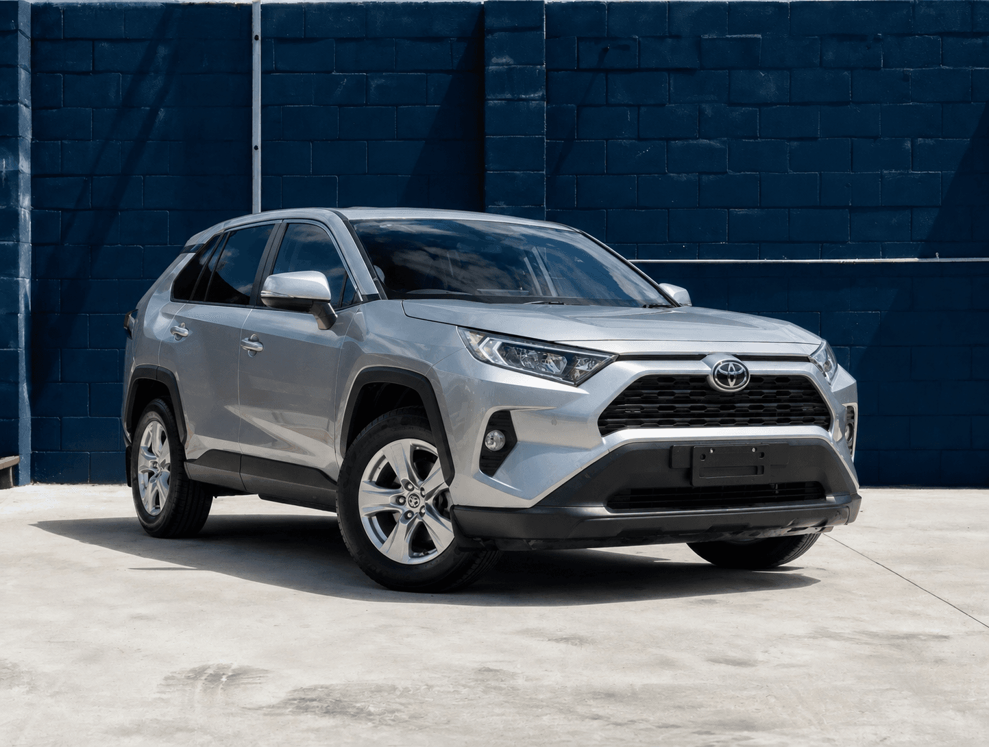 2019 Toyota RAV4 GX in Silver, front three-quarter view