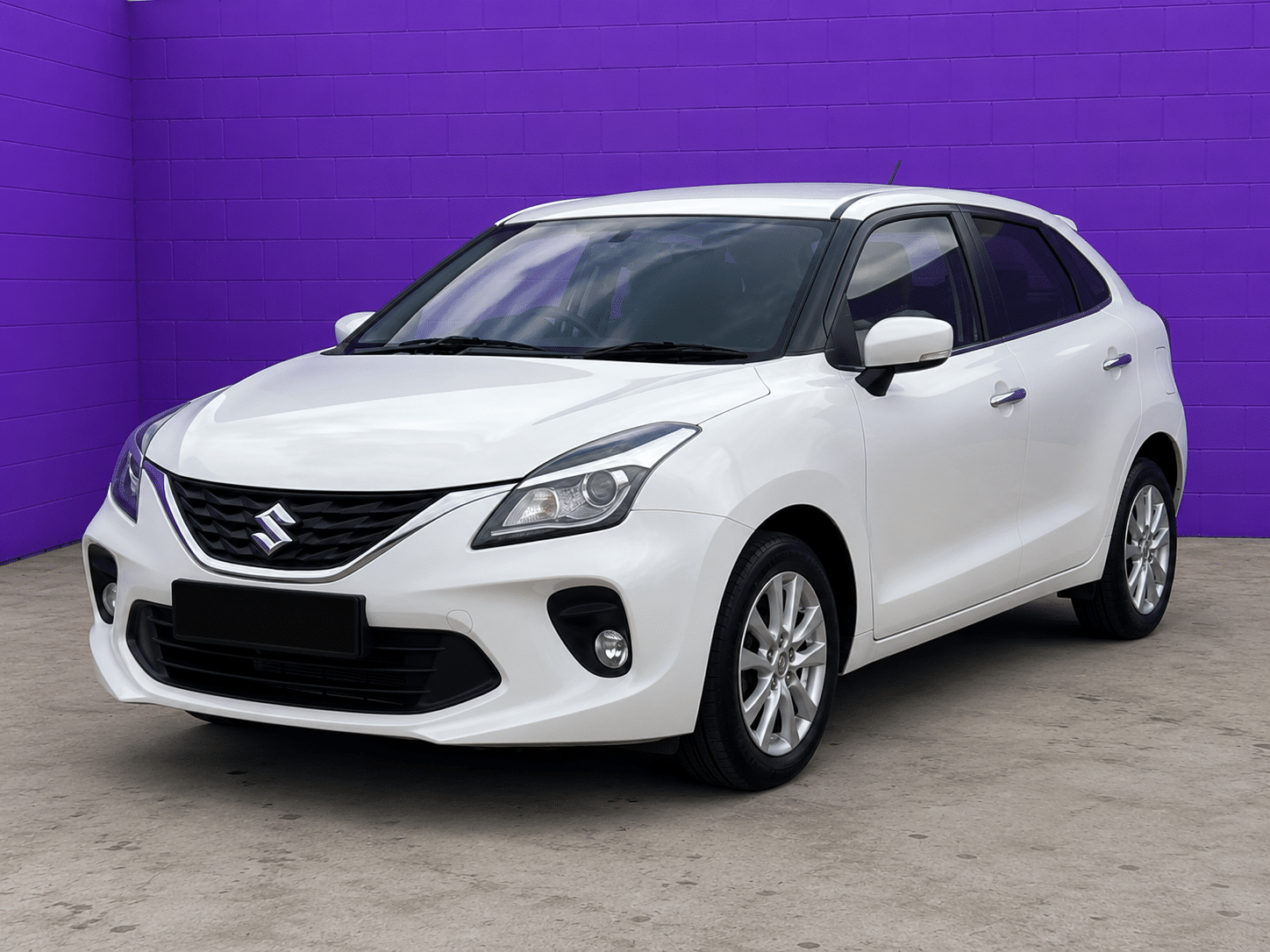 Suzuki Baleno White Fron