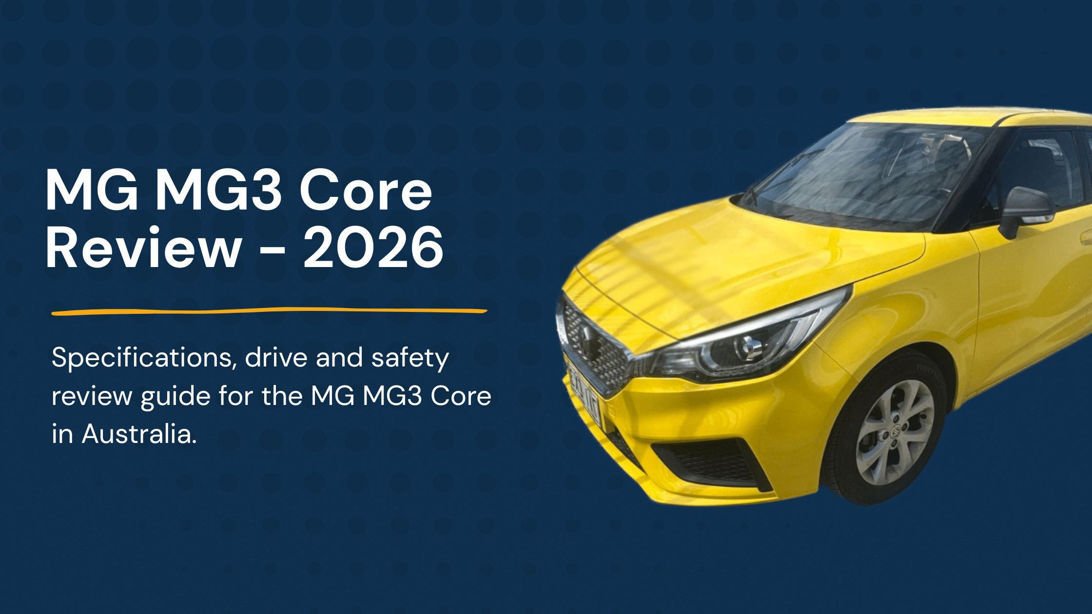 mg mg3 core in yellow blog banner